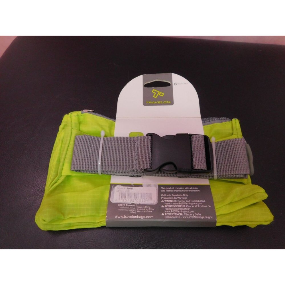 NWT Travelon 6 Pocket Waist Fanny Pack Color Lime Green - Picture 2 of 6